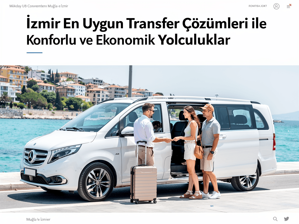İzmir En Uygun Transfer Çözümleri ile Konforlu ve Ekonomik Yolculuklar